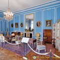 Louis XVI Blue Room with furniture by famous designers